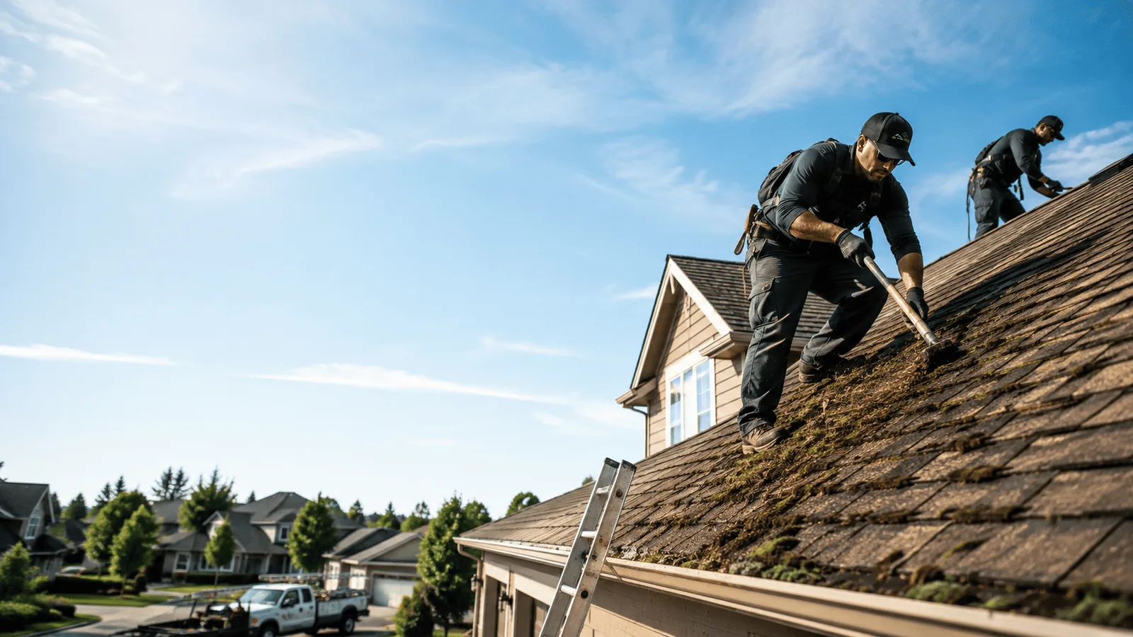 Roof Moss Removal in Marcus Hook, PA near me